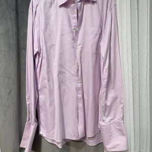 Enzo Pink shirt, size 17 1/2neck, 36-37 sleeve. Great condition. needs cufflinks